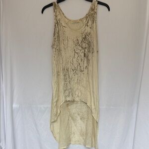 Chic Cream High-Low Pool cover up